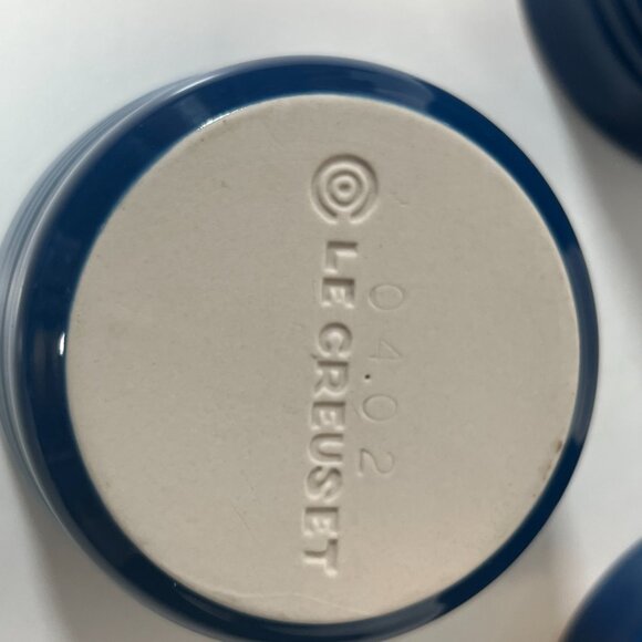 Le Creuset Ramekin / Side Dish / Bakeware Blue, 3.75" Bundle of 3 - Picture 4 of 6